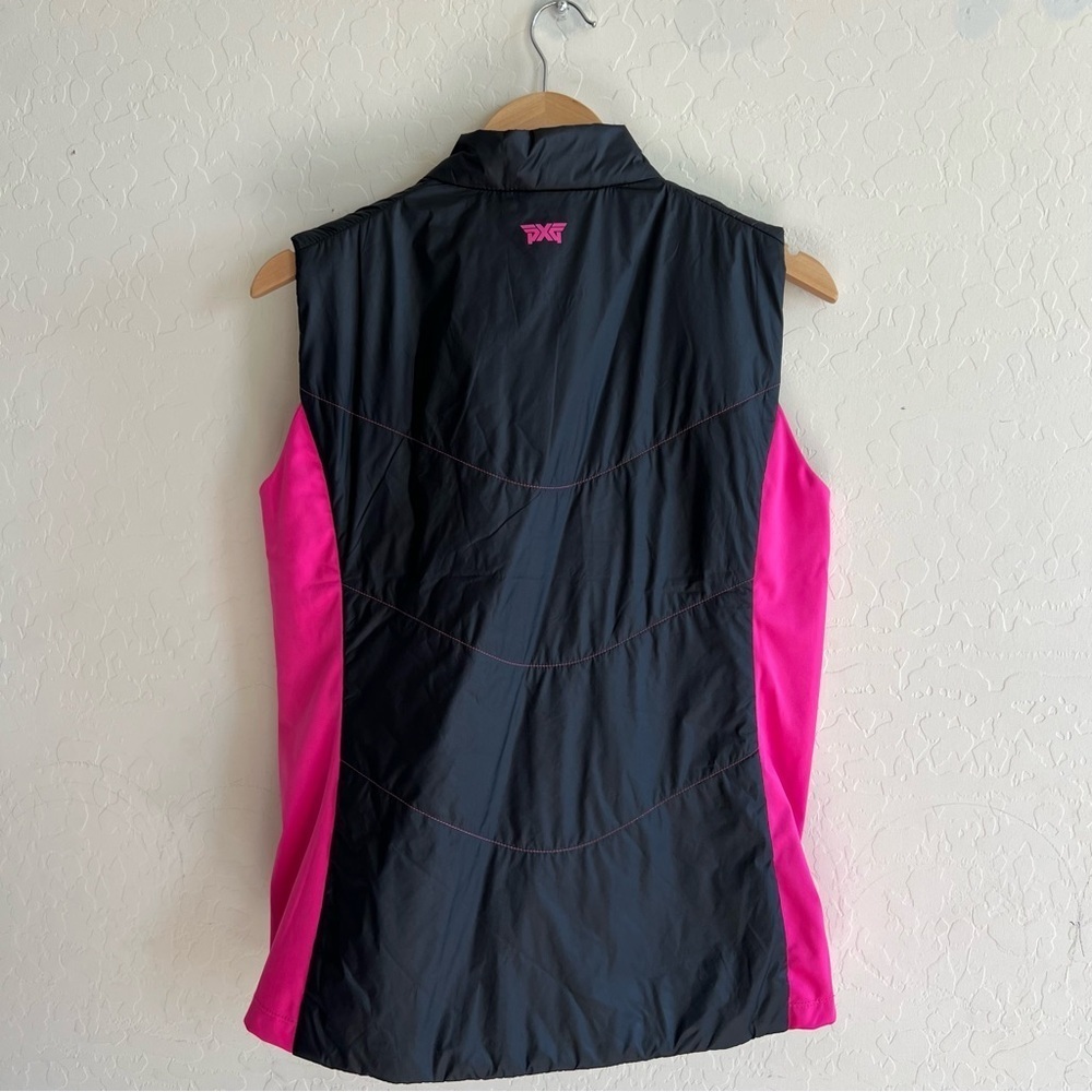NWT PXG Womens Noble Zip Vest Black Pink Size L - Picture 10 of 10